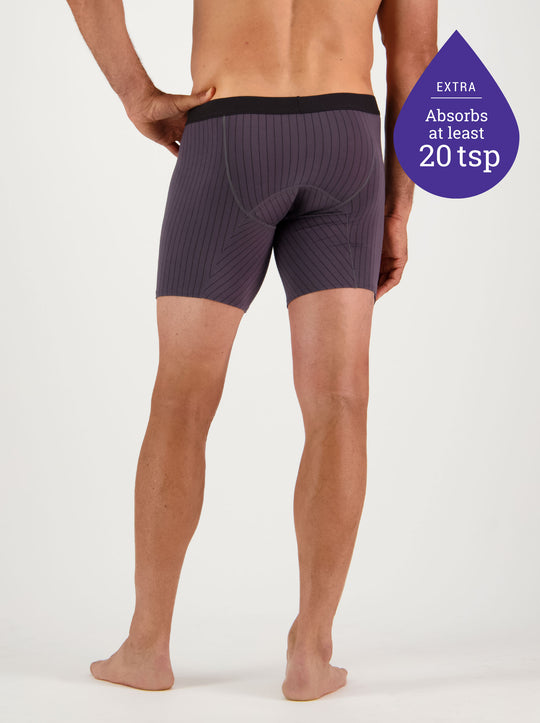 Confitex for Men washable, leakproof, super absorbent underwear for incontinence now in longer legs. Absorbs at least 100ml! - Back view